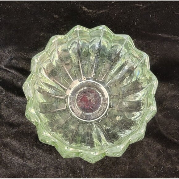 Vintage Indiana Glass Lotus Candleholder - Picture 12 of 15